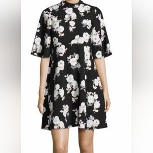 Kate Spade Black and White Floral Mini Dress